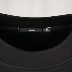 OBEY Men's Black All Eyez Crew L/S Sweater (S01)