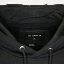 Quiksilver Men's Black Sketch Pull Over Hoodie (S01) Quik Silver 15 Quiksilver Men's Black Sketch Pull Over Hoodie (S01) Quik Silver