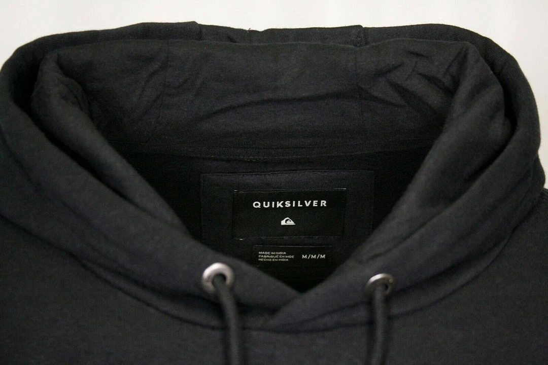 Quiksilver Men's Black Sketch Pull Over Hoodie (S01) Quik Silver 9 Quiksilver Men's Black Sketch Pull Over Hoodie (S01) Quik Silver