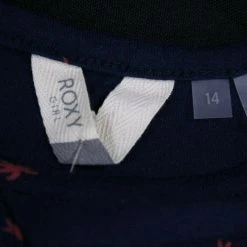 Roxy Girl's Navy Coral Dandelion Palm Tree Dress (S04) Kids