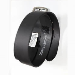 Billabong Men's Black Buffalo Leather Belt (S03)