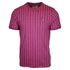 FILA Men's Orchid Pink & White Striped F-Box S/S T-Shirt (258)