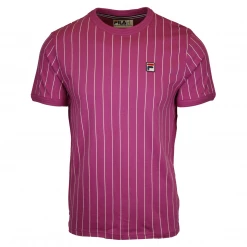 FILA Men's Orchid Pink & White Striped F-Box S/S T-Shirt (258)