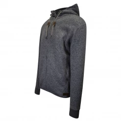 Quik Silver Quiksilver Men's Heather Grey Full Zip Hoodie (S04)