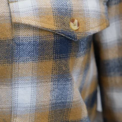 Spotted Clothing OBEY Women's Brown Navy White Plaid Crop L/S Shirt (S06) 12 Spotted Clothing OBEY Women's Brown Navy White Plaid Crop L/S Shirt (S06)