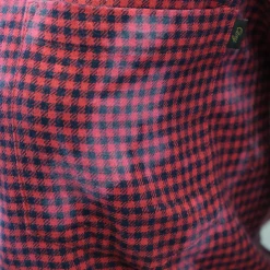 OBEY Women's Hot Pink Dark Navy Tie Dye Plaid L/S Shirt (S02)