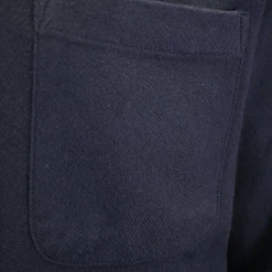 PrAna Men's Solid Dark Navy L/S Flannel Shirt (S31)