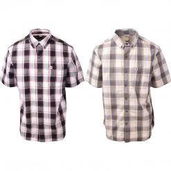 Carhartt Men's S02 Plaid S/S Woven Shirt (Retail $40)