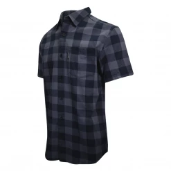 Harley-Davidson Men's Navy Box Plaid S/S Woven Shirt (S04)