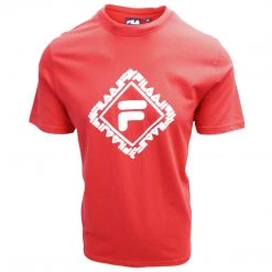 Spotted Clothing FILA Men's Red Square S/S T-Shirt (S03C) (Size M)