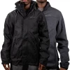 Mens Quechua Men's Black 3 In 1 Fleece Lined Canvas Full Zip Jacket (EU Size Small)