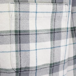 PrAna Men's Grey & White L/S Flannel Shirt (S13)