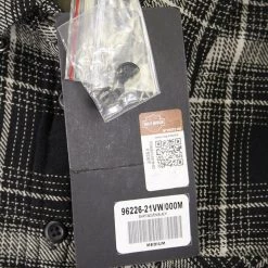 Harley-Davidson Women's Black Light Olive Grey Plaid L/S Woven Shirt