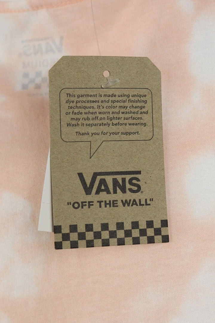 Vans Women's Pink & White Tie-Dye Crop S/S T-Shirt (610) 8 Vans Women's Pink & White Tie-Dye Crop S/S T-Shirt (610)