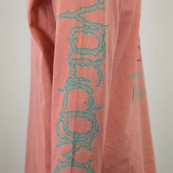 Volcom Men's Salmon Pink Remote Chronicles Loose Fit L/S T-Shirt (S01) Mens