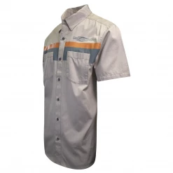 Harley-Davidson Men's Khaki Sport Lines S/S Woven Shirt (S17)