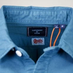 Superdry Men's Lined Dried Oxford L/S Woven Shirt