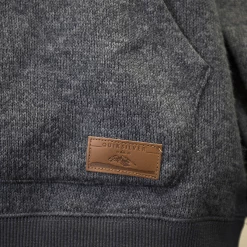 Quiksilver Men's Heather Blue Pullover Hoodie (S07) Quik Silver