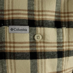 Columbia Men's Beige Brown Black Plaid Cornell Woods L/S Flannel Shirt (272) New Arrivals