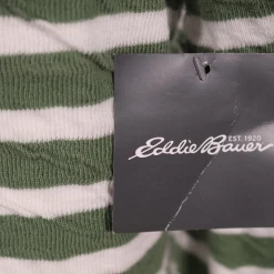 Womens Eddie Bauer Women's Fennel Safari Duofold Striped Pullover Hoodie (S05C)