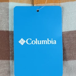 Columbia Men's Blue Merigold Brown Cornell Woods L/S Flannel Shirt (427) Large New Arrivals