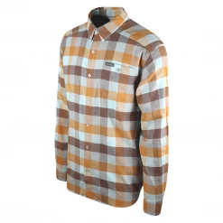 Columbia Men's Blue Merigold Brown Cornell Woods L/S Flannel Shirt (427) Large New Arrivals