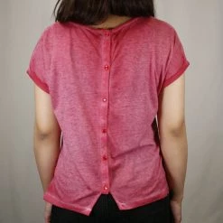 Roxy Women's Heather Waves Button Back S/S T-Shirt