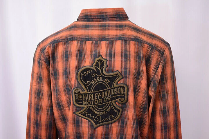 Harley-Davidson Women's Made By Milwaukee L/S Woven Shirt (Slim Fit XL) 9 Harley-Davidson Women's Made By Milwaukee L/S Woven Shirt (Slim Fit XL)