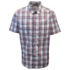 Columbia Men's Red Blue White Plaid Thirty Mile Ledge EXS S/S Woven Shirt (683)