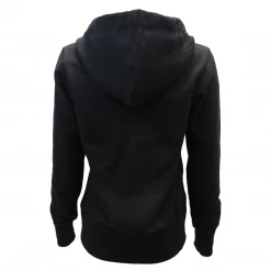 Brand Fashion Women's Black Full Zip-Up Hoodie