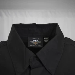 Harley-Davidson Men's Black Orange Block S/S Woven Shirt (S08)