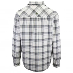 PrAna Men's Grey & White L/S Flannel Shirt (S13)