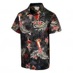 Mens Joe Browns Men's Tropical Palm Leaves S/S Woven Shirt