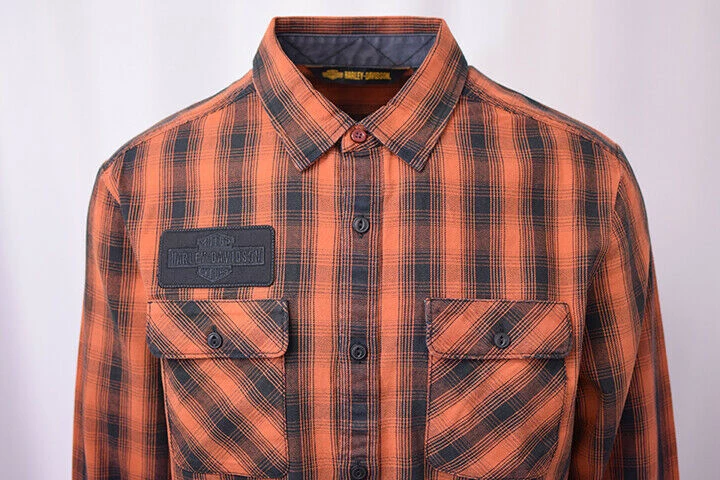 Harley-Davidson Women's Made By Milwaukee L/S Woven Shirt (Slim Fit XL) 7 Harley-Davidson Women's Made By Milwaukee L/S Woven Shirt (Slim Fit XL)