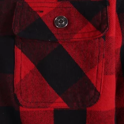 Harley-Davidson Men's Red Black Plaid Sherpa Lined Snap On Button Shirt Jacket