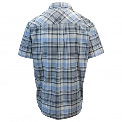 PrAna Men's Blue Grey Plaid S/S Woven Shirt (S18)