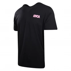 RVCA Men's Black Roberto Regular Fit S/S T-Shirt (S28)