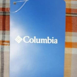 Spotted Clothing Columbia Men's Red Orange Grey Plaid Rapid Rivers II S/S Shirt