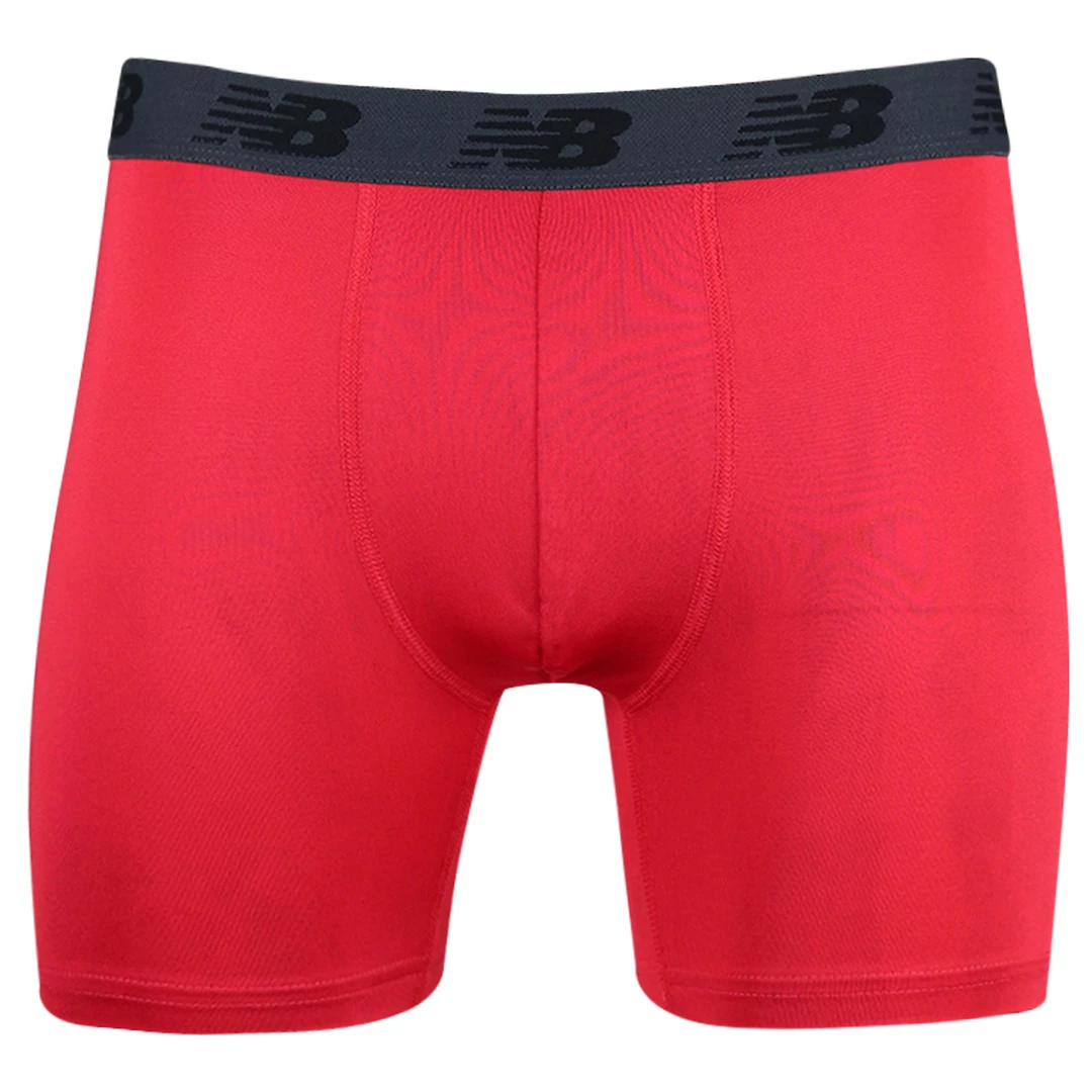 New Balance Men's Black, Red, Blue 5 Pack Boxer Brief (S01) 10 New Balance Men's Black, Red, Blue 5 Pack Boxer Brief (S01)