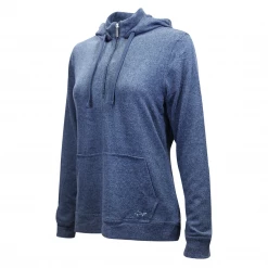 Hoodies & Sweatshirts Greg Norman Women's HTH Navy Technical Performance 1/4 Zip Hoodie (S03)