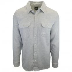 Rip Curl Men's Light Grey L/S Flannel Shirt (S15)