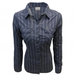 Columbia Women's Nocturnal Stripe Camp Henry II L/S Shirt 466
