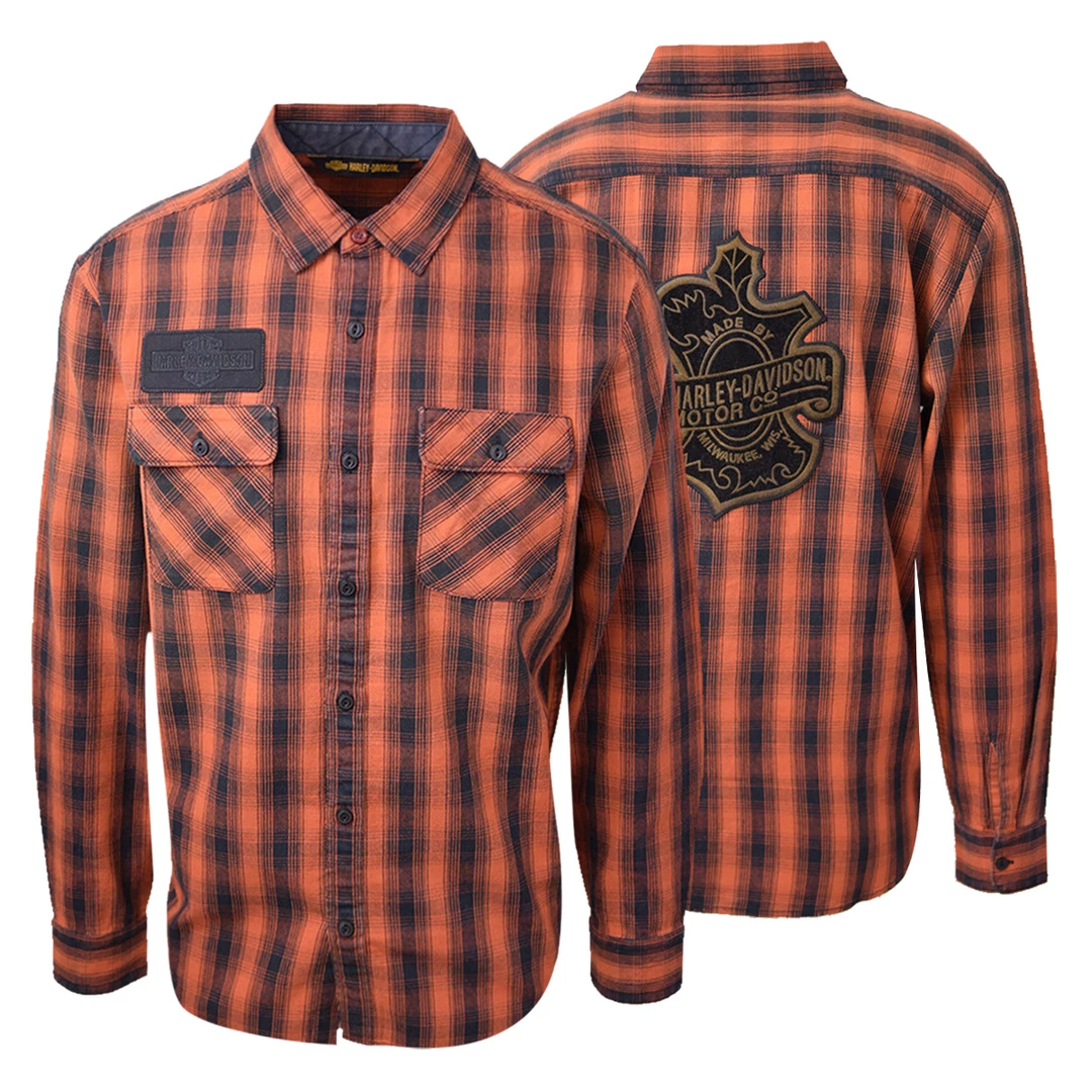Harley-Davidson Women's Made By Milwaukee L/S Woven Shirt (Slim Fit XL) 3 Harley-Davidson Women's Made By Milwaukee L/S Woven Shirt (Slim Fit XL)
