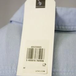 Levi's Men's Slim Fit Dress Blue L/S Shirt (S01)