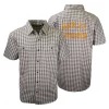 Harley-Davidson Men's Grey Brown Plaid S/S Woven Shirt