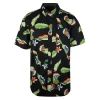 VANS Men's Black Lucid Floral With Tropical Flowers S/S Woven Shirt