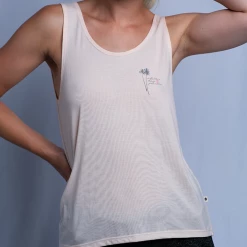 Tanks Roxy Women's Peach Another Day In Paradise Sleeveless Tank Top (S01)