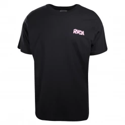 RVCA Men's Black Roberto Regular Fit S/S T-Shirt (S28)