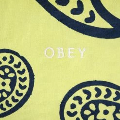 OBEY Men's Paisley Button L/S Polo Shirt (S11)