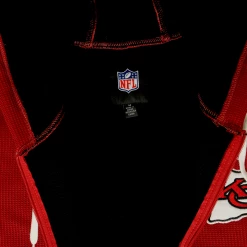 G-III Men's Red Black NFL Kansas City Chiefs Rib Knitted Full Zip Hoodie (Size M)